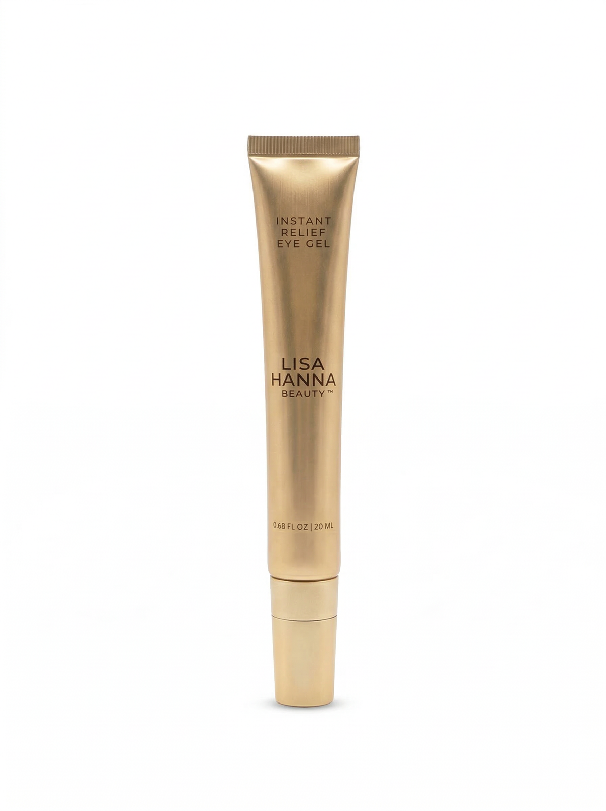 Lisa Hanna Beauty Instant Relief Eye Gel under eye treatment for puffiness and radiance.