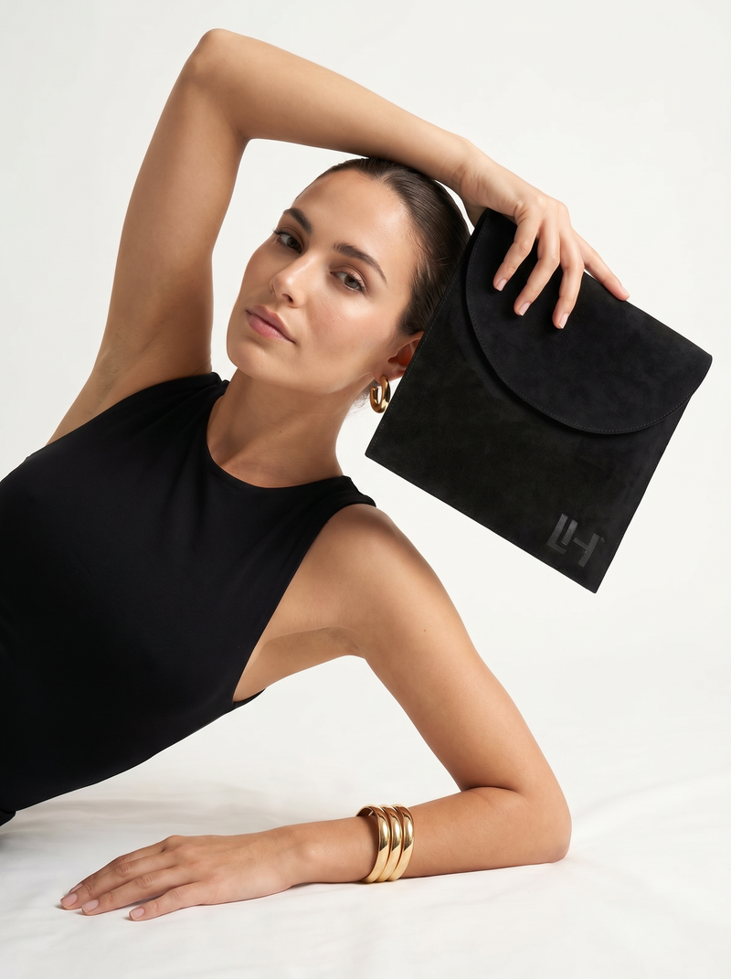 Soft Suede Beauty Bag
